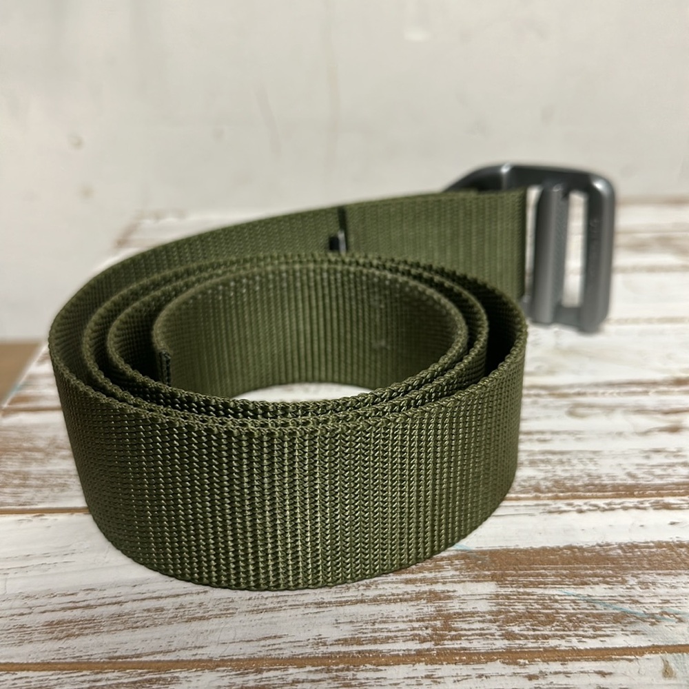 Bison Designs great shape 38mm army green last chance heavy duty v buckle belt - Picture 3 of 7